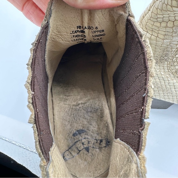 Freebird by Steven Lasso Ankle Boot white snake distressed cowgirl western - Picture 8 of 11